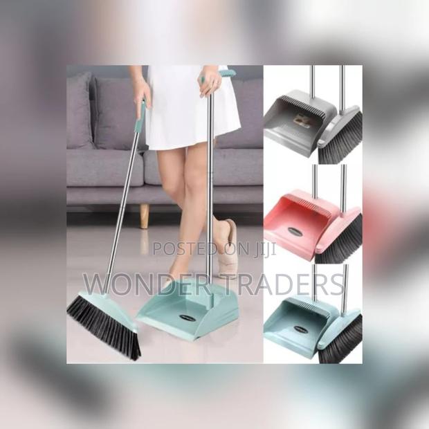 *2 in 1 Flexible Broom and Dustpan