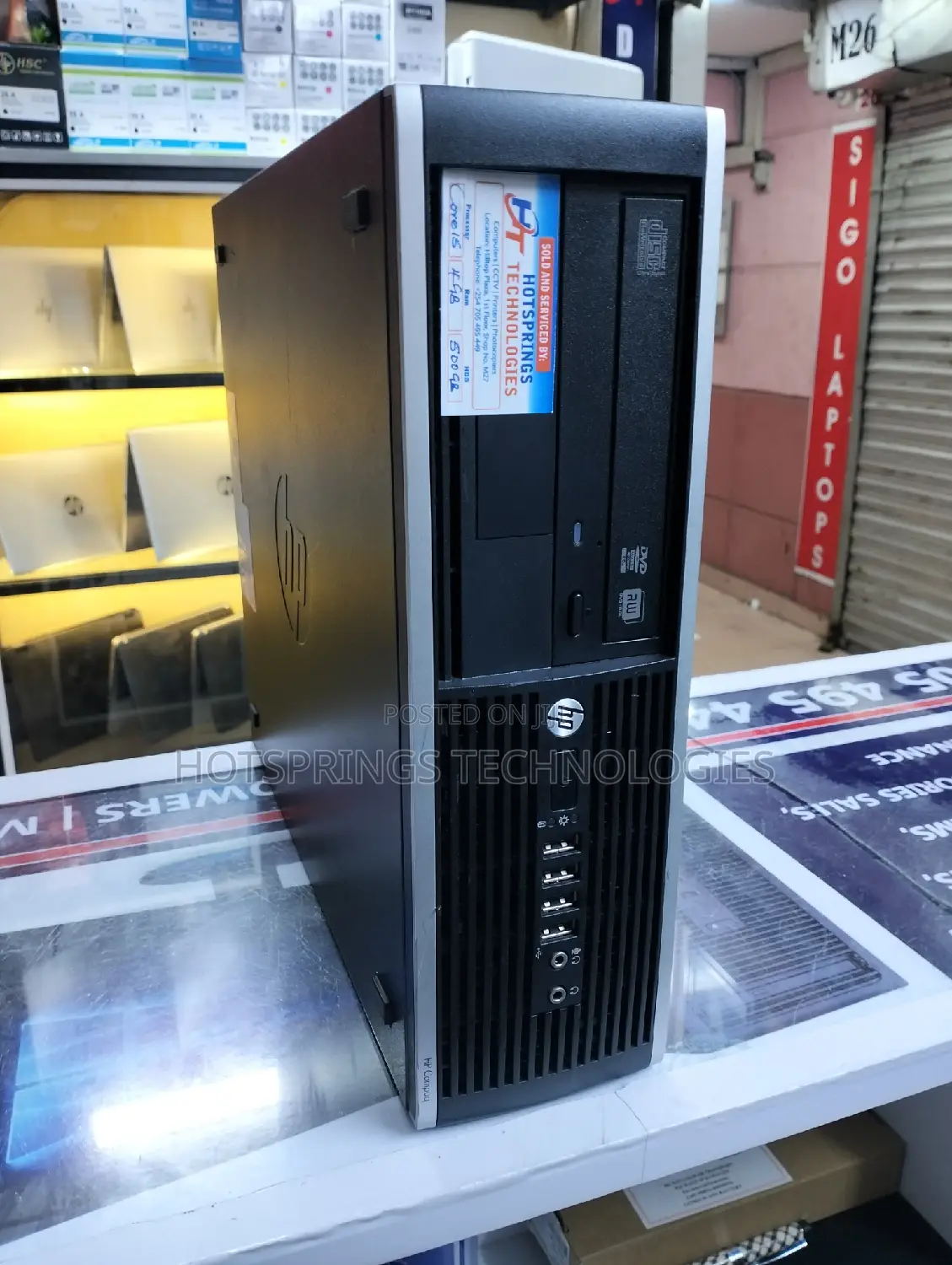 Desktop Computer HP EliteDesk 800 4GB Intel Core I5 HDD 500GB