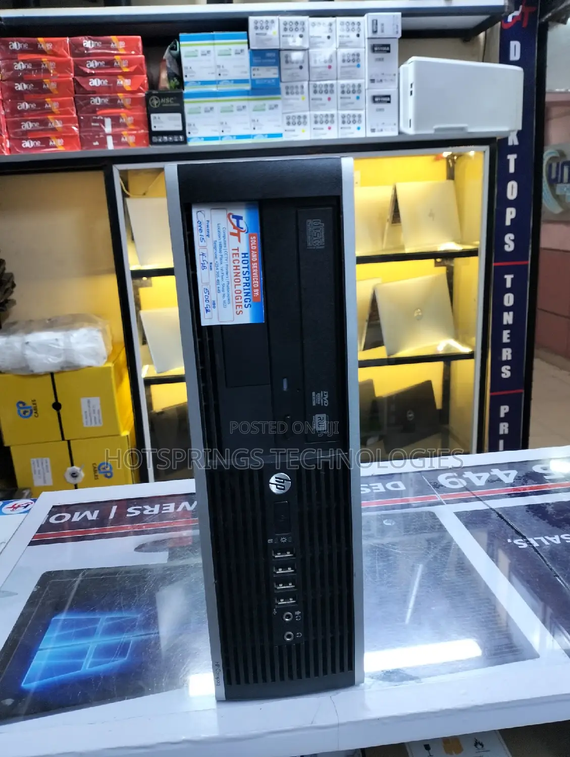 Desktop Computer HP EliteDesk 800 4GB Intel Core I5 HDD 500GB