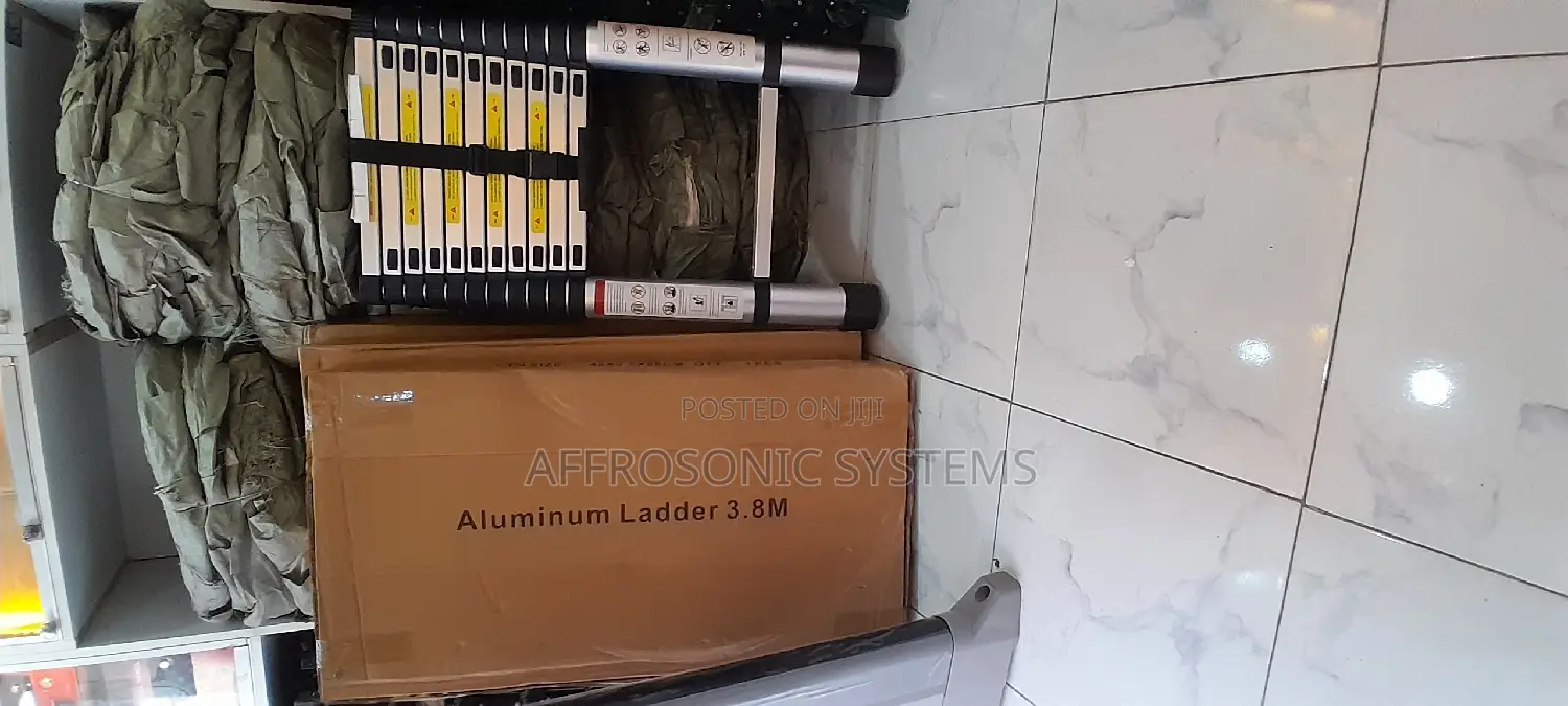 3.8M Single Telescopic Aluminium Ladders