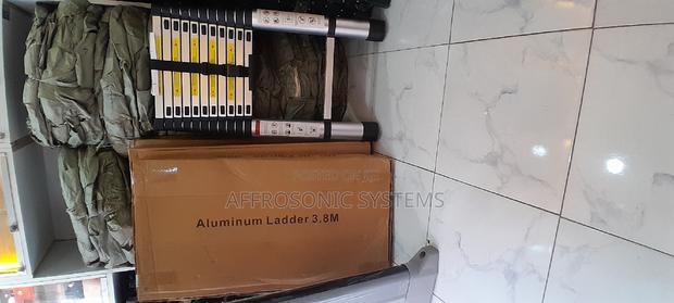 3.8M Single Telescopic Aluminium Ladders - thumbnail 2