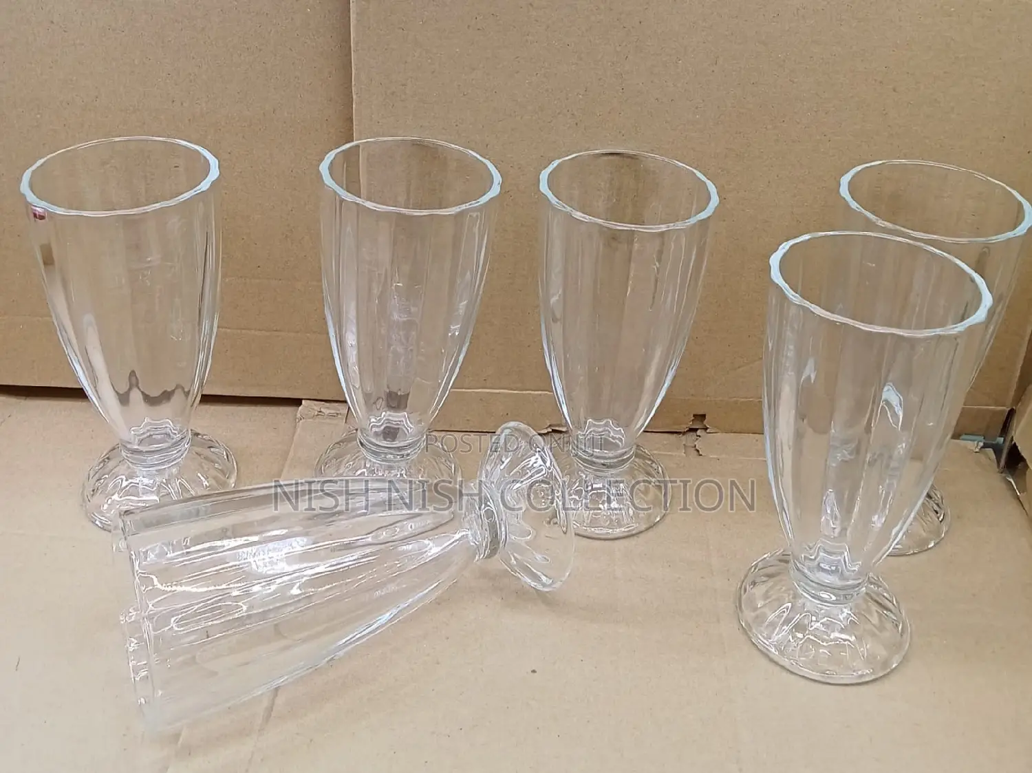 6 Piece Milkshake Glasses