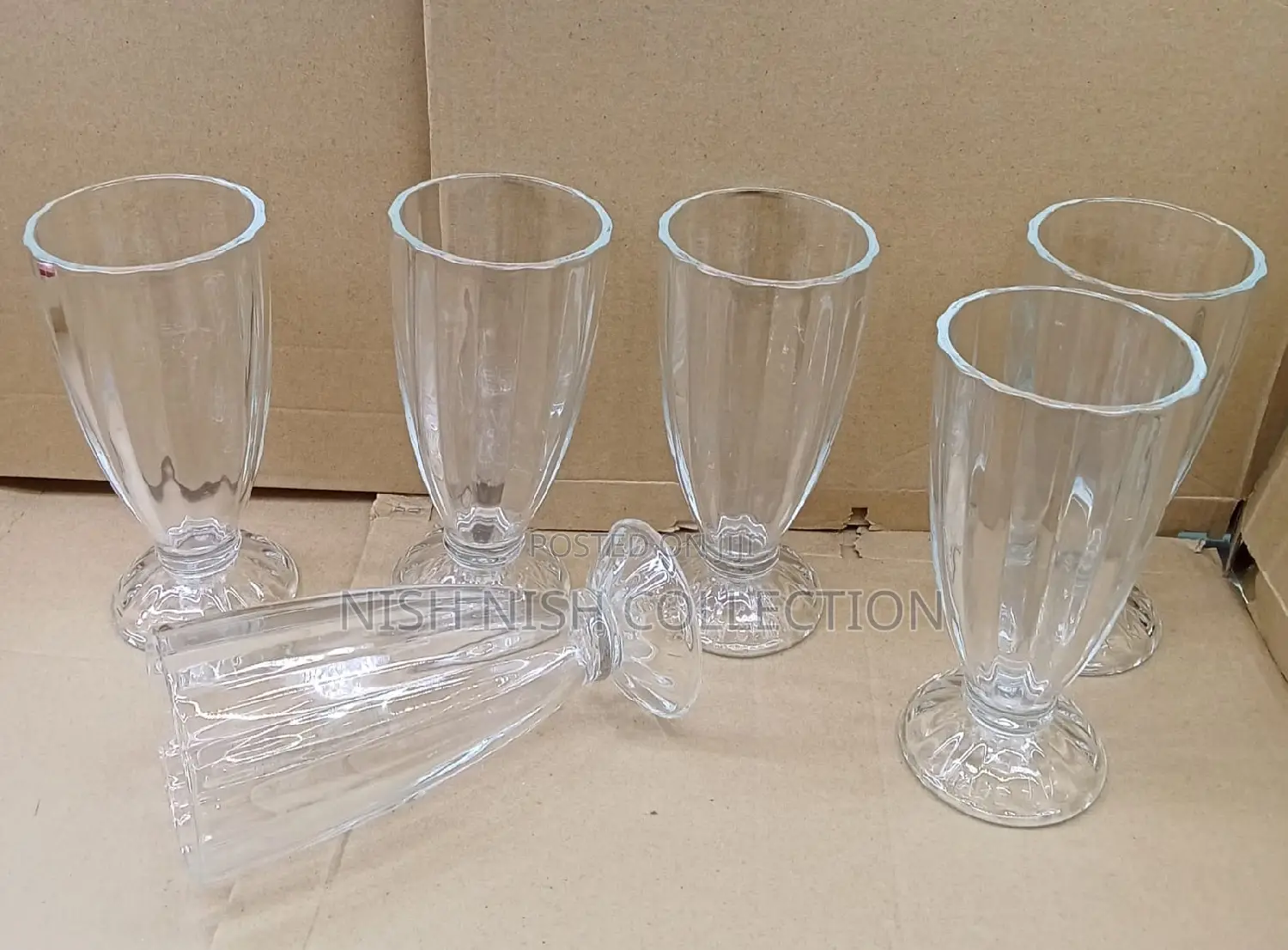 6 Piece Milkshake Glasses