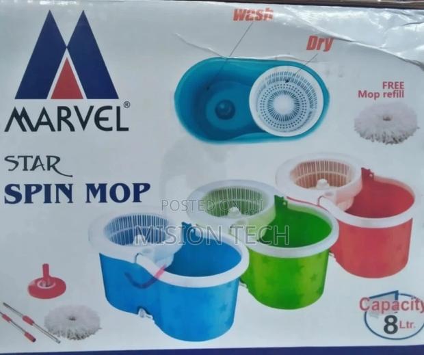 Brand Marvel Star Plastic Spin Mop - main view