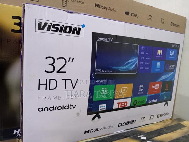 Vision VP8832SF,32" Inch TV Frameless HD Smart Android TV