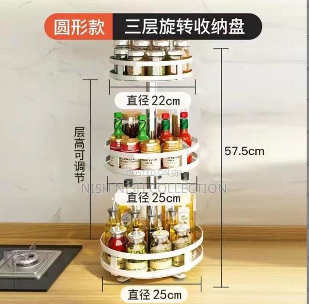 360° Rotating Kitchen Rack - thumbnail 2