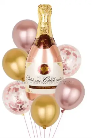 Champagne Bottle Balloon Party Decor
