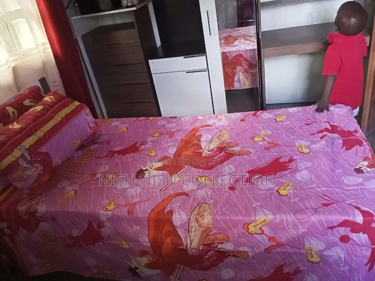 Cartoon Themed Cotton Bedsheet
