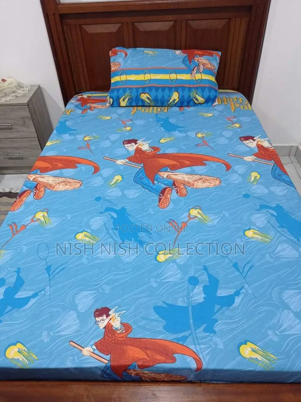 Cartoon Themed Cotton Bedsheet