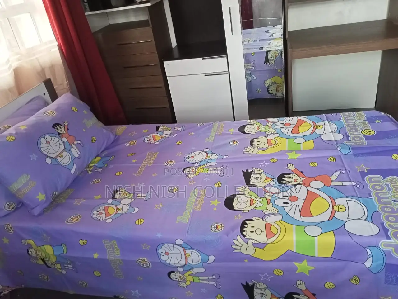 Cartoon Themed Cotton Bedsheet