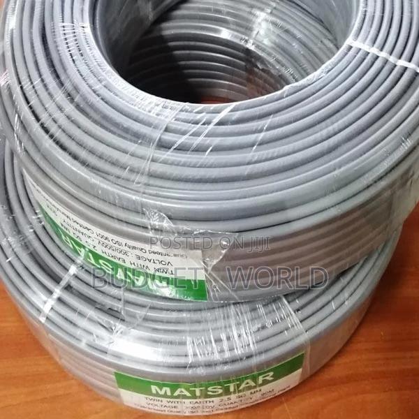 Matstar 2.5 Twin Cable + Earth Flat Power Electrical Cable - main view