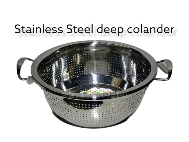 Jiatejia Stainless Steel Collander With 2 Side Handles - main view