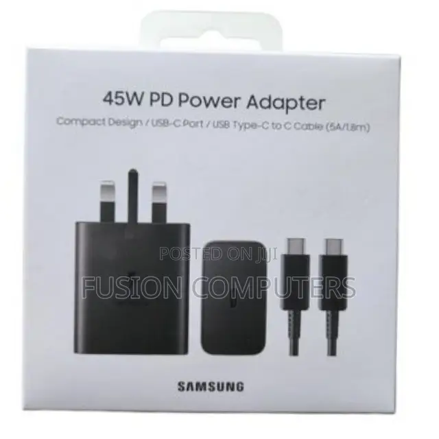 Samsung 45W PD Adapter Plus USB-C to C Cable (5A)