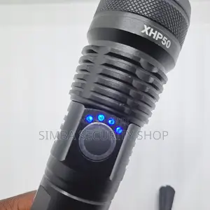 Torch Flashlight 2000 Lumens Metal Rechargeable LED Patrol
