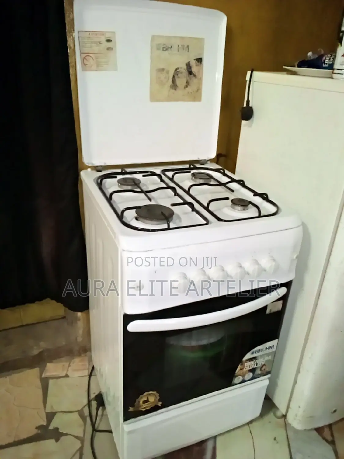 EX UK Bruhm(Turkey) 4gas+Gas Oven Cooker Clean Mintcondition