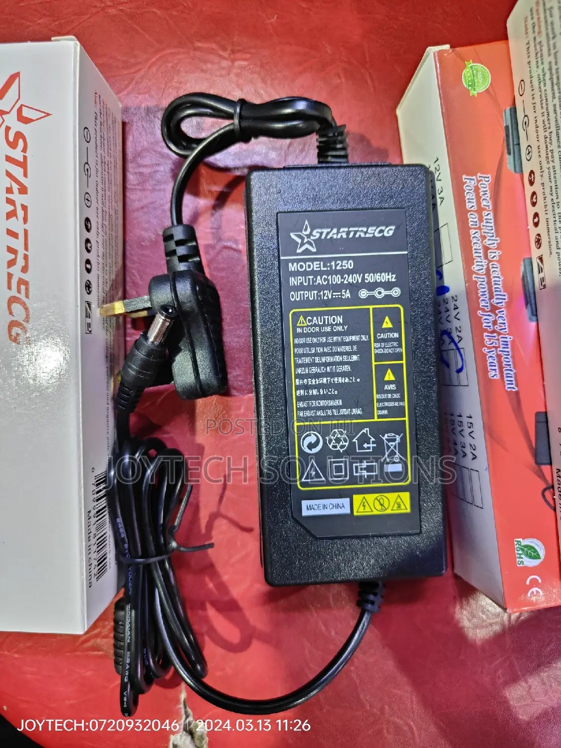 18 Inches Ringlight Power Cable Adapter.