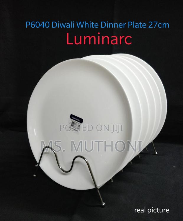 Luminarc Diwali White Dinner Plate 27cm 6pcs - main view