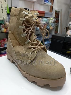 Dark Brown Siwar Leather Tactical Boots - thumbnail 2