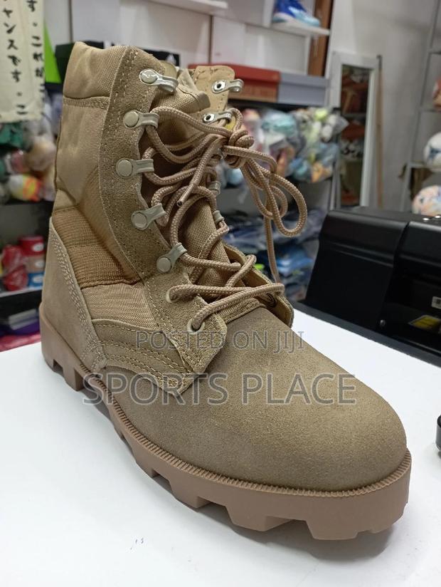 Dark Brown Siwar Leather Tactical Boots - main view