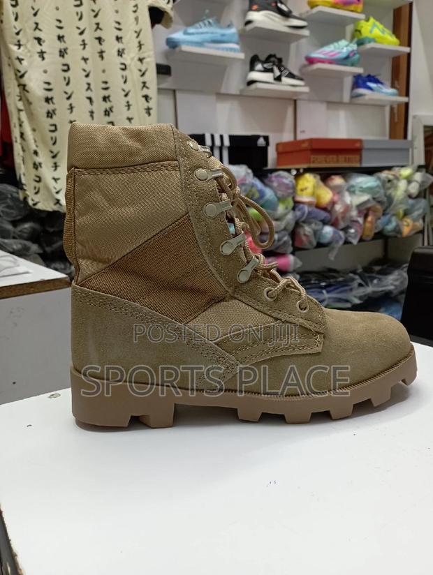Dark Brown Siwar Leather Tactical Boots - thumbnail 3