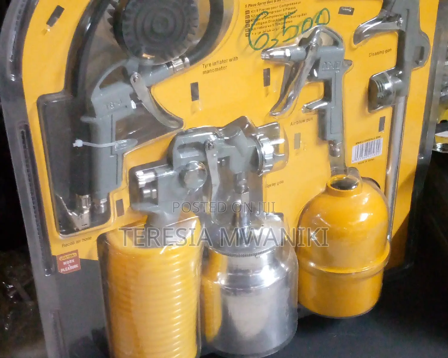 5 Piece Spray Gun Air Tool Accessory Kit SPA05U