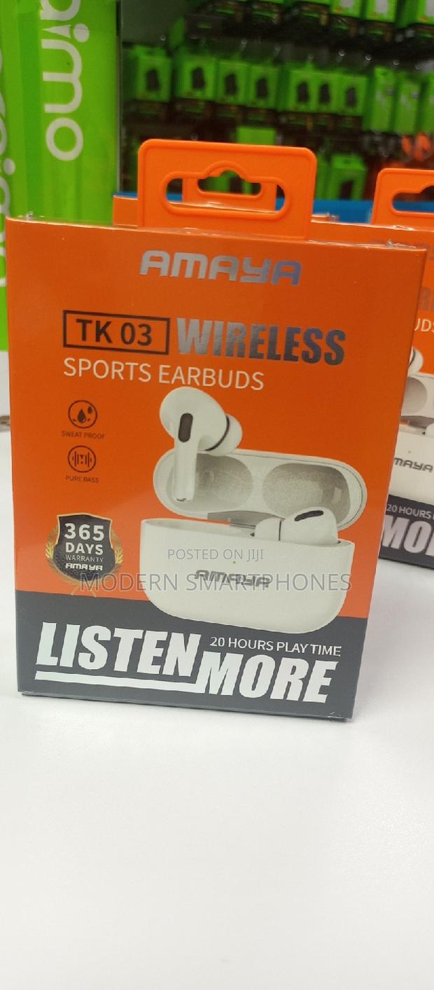 Amaya TK 03 Wireless Sports Earbuds - 20 Hours Play Time 1 - thumbnail 3