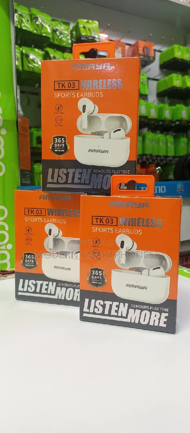 Amaya TK 03 Wireless Sports Earbuds - 20 Hours Play Time 1