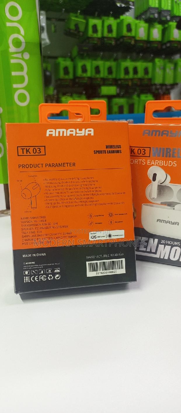 Amaya TK 03 Wireless Sports Earbuds - 20 Hours Play Time 1 - thumbnail 4