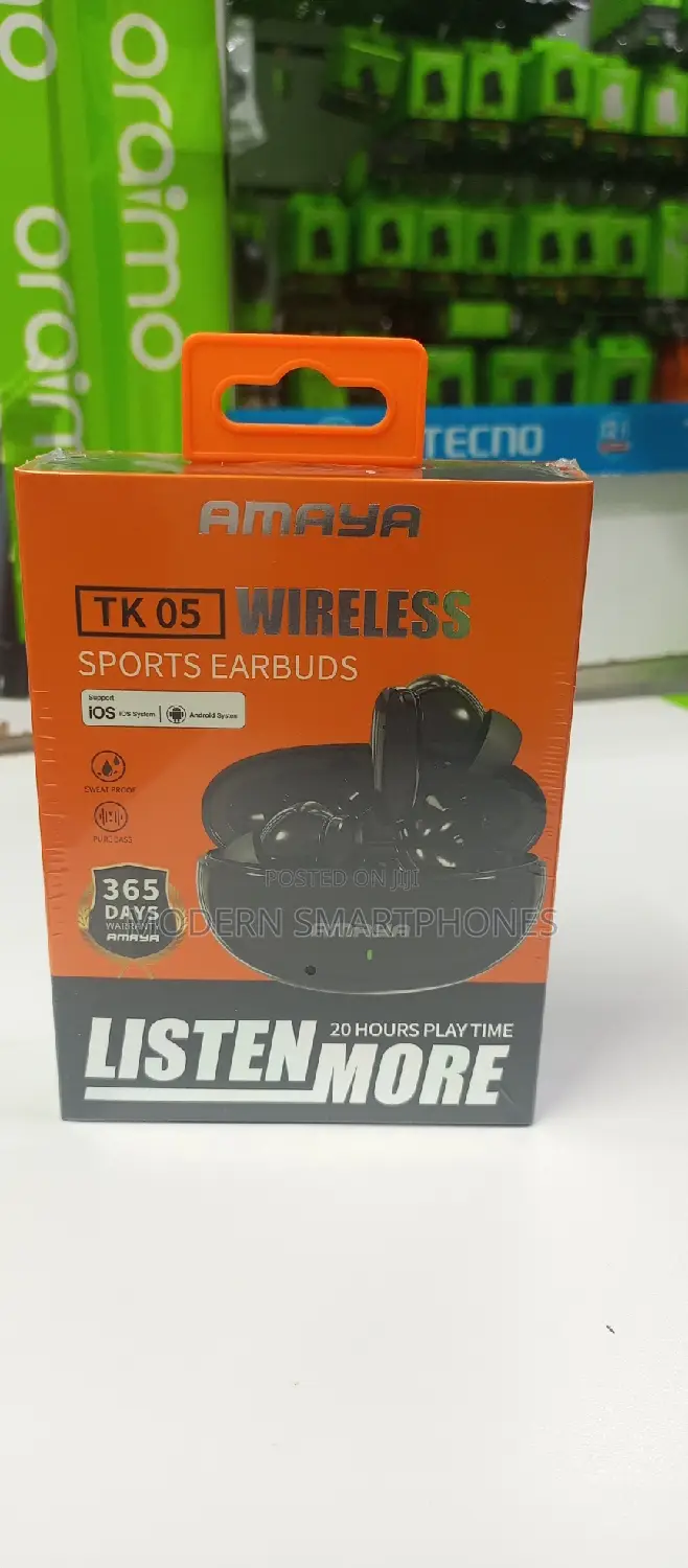 Amaya TK 05 Wireless Sports Earbuds 5.3 Bluetooth -