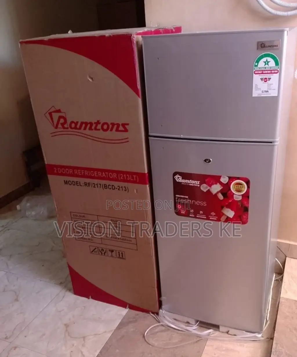 Ramtons 213 Litres Double Door Refrigerator
