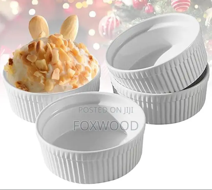 Ramekin Dessert Bowls Set of 6, Size 3"
