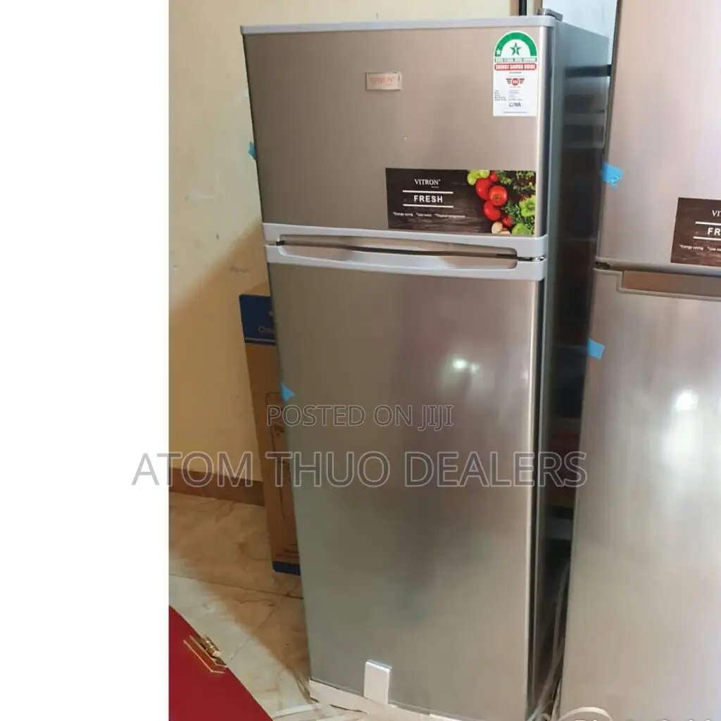 Silver 125 Litres Double Door Fridge Vitron