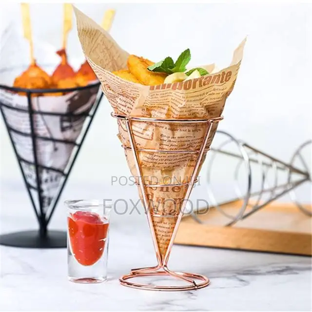 Chips Basket Conical Gold