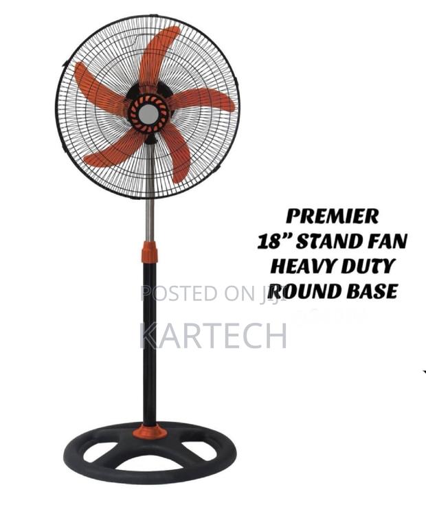 Premier 16 Inch Standing Fan Round Base - main view