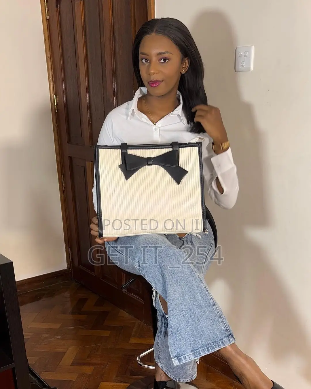 Bow Tie Ladies Tote Bags