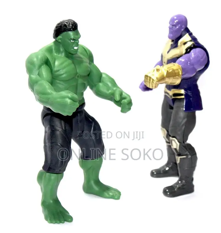 Kids Action Figures Model Toys - HULK, IRON MAN, THANOS