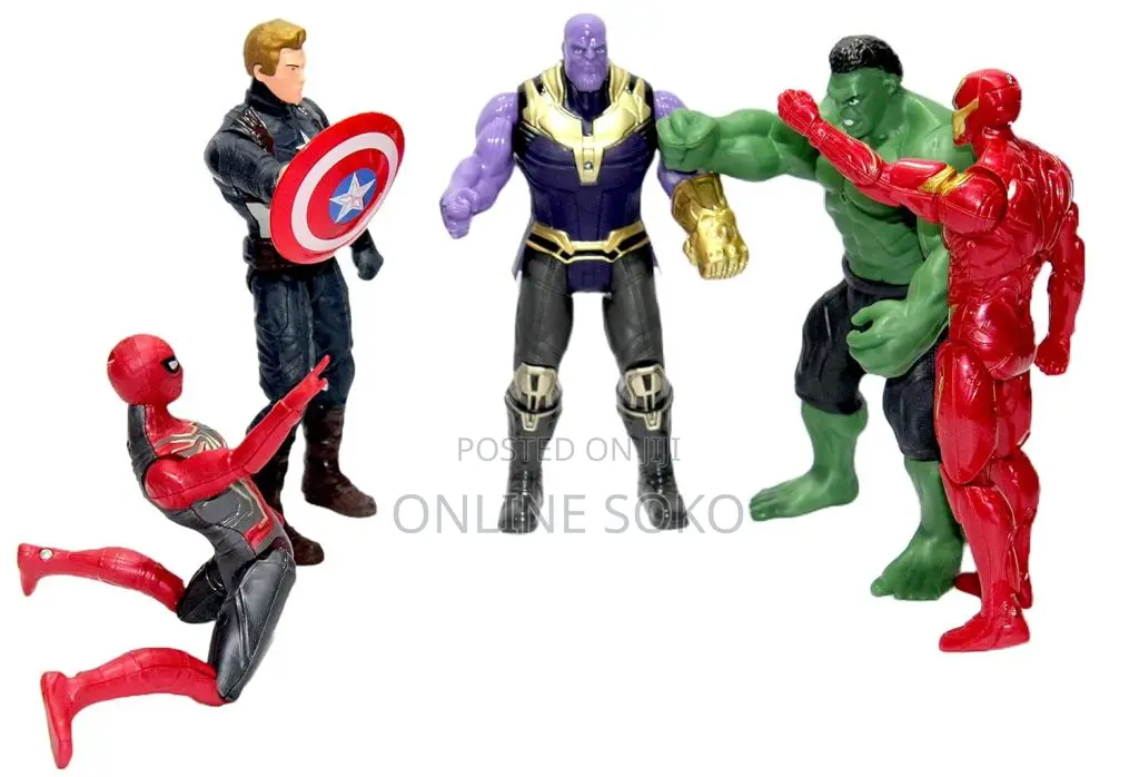 Kids Action Figures Model Toys - HULK, IRON MAN, THANOS