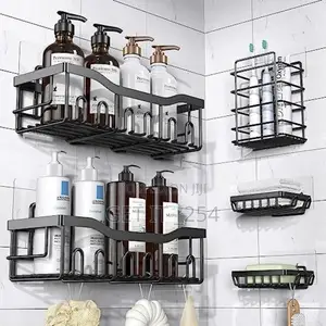 5pcs Set Shower Caddy Shelf/Bathroom Organizer