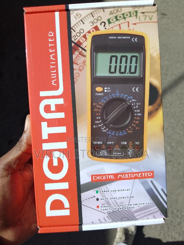 New Digital Multimeter With the Probe Wires - main view