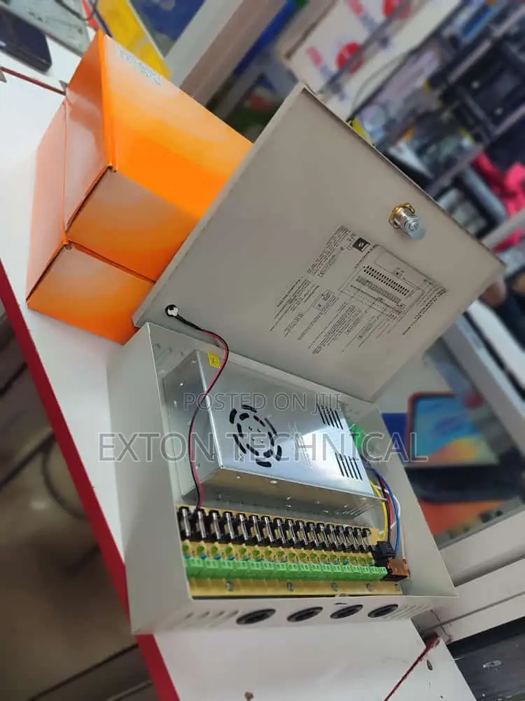 Boxed CCTV Power Supply Unit 12volts 20amps