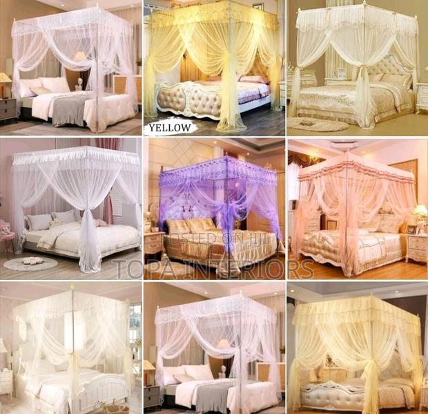 QUEEN Bed 4 Stand Bed Mosquito Nets 4 Stand Mosquito Nets