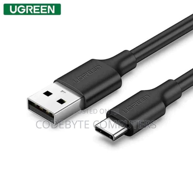 UGREEN USB-A 2.0 to USB-C Cable Nickel Plating 2m (Black) - main view
