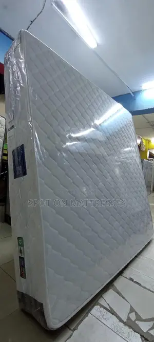 6by6 12inches Pure White Orthopaedic Spring Mattresses.