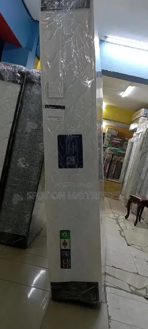 6by6 12inches Pure White Orthopaedic Spring Mattresses.