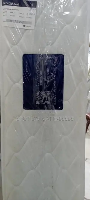 6by6 12inch Orthopaedic Spring Mattresses (10yrs Warranty)