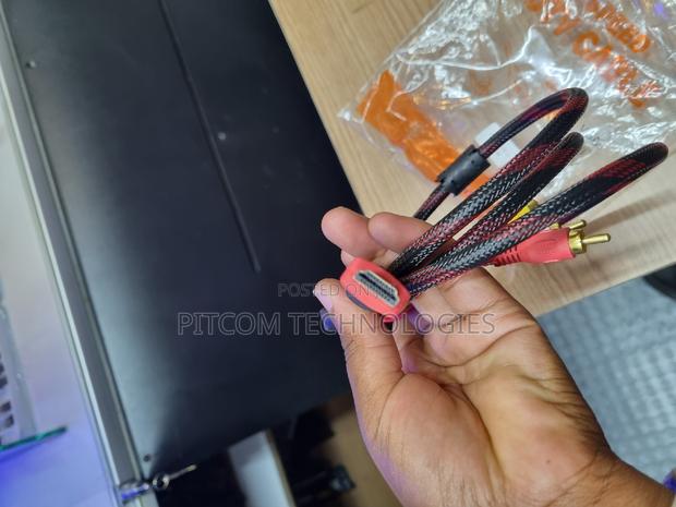 Nylon HDMI To 3RCA Cable 1.5M - main view