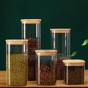 1950ml Mason Glass Jars With Bamboo Lids