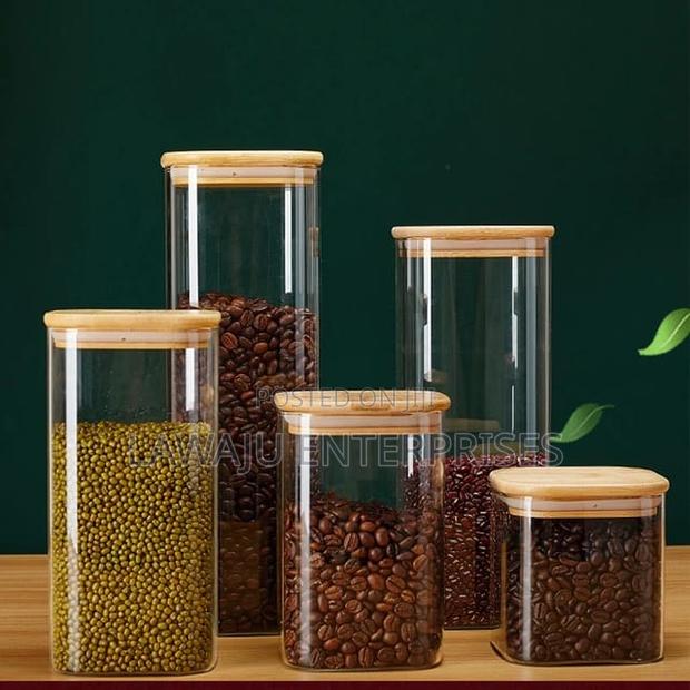1950ml Mason Glass Jars With Bamboo Lids