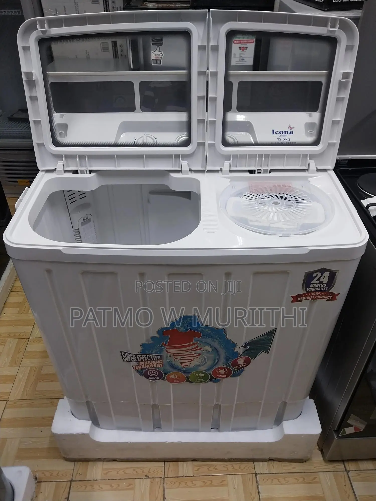 Washing Machine 12.5kg Wash and Spin Top Load