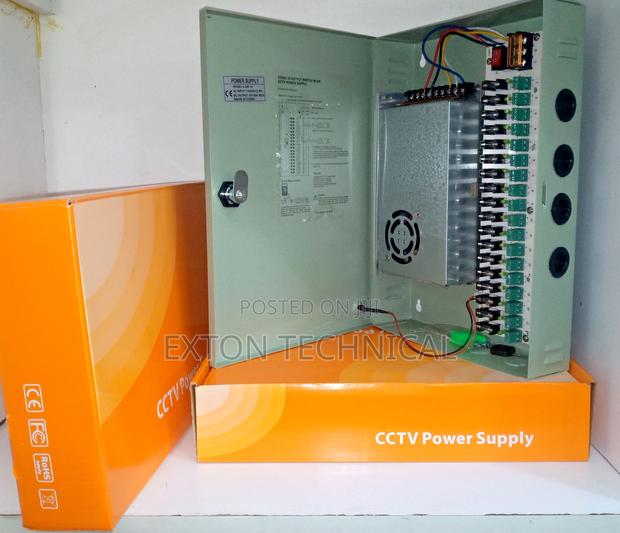 New CCTV Power Supply Unit 12v 20a Closed and Safe - main view